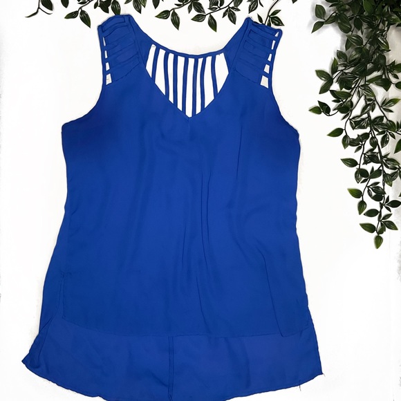 Suzy Shier Blue Blouse - Picture 1 of 5